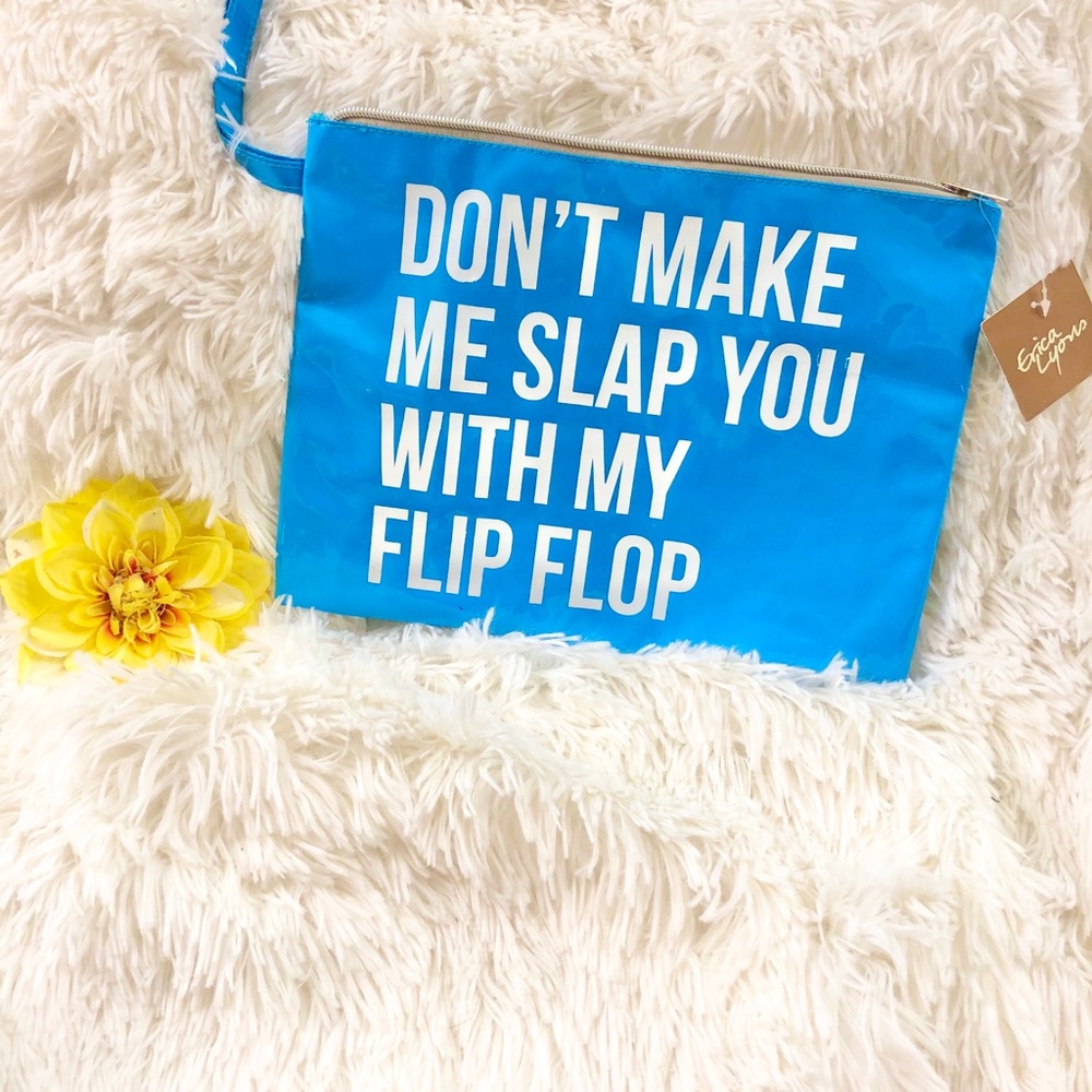 🆕New with tag ERICA LYONS Bright Summer vinyl bag